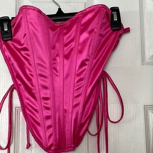Hot pink corset